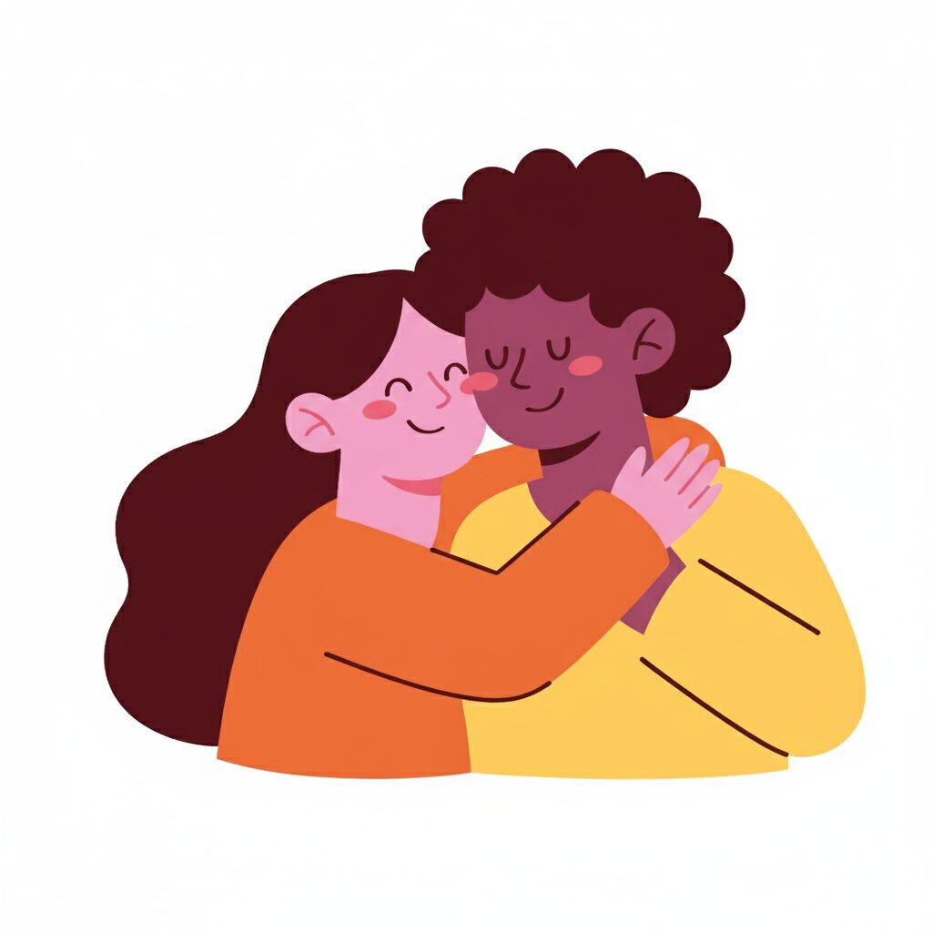 Figura simbólica de vínculo afectivo representando apegos emocionales.